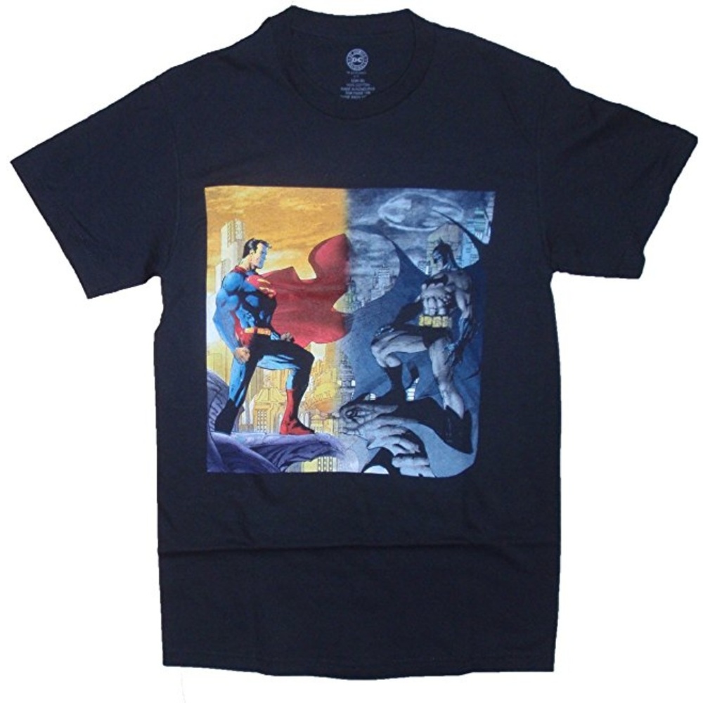 BATMAN VS. SUPERMAN T-SHIRT DC COMICS MENS TEE